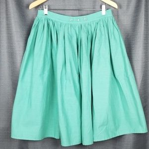 Collectif London green circle skirt size 8